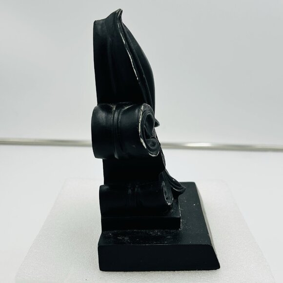 Sicura Italian Designs Fleur De Lis Bookend Wooden Crackled Black One-Piece - Picture 6 of 8